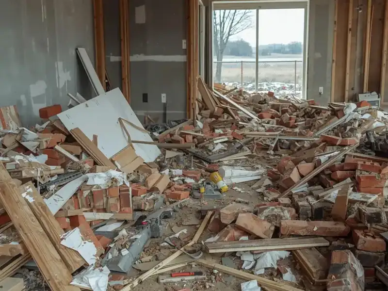 construction debris removal in south end new bedford hauling bricks drywall and renovation waste